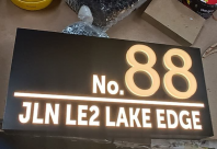 Customised Door Plate Signage with LED Light