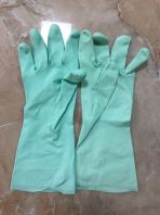 Flock-Lined Nitrile Industrial Gloves