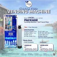 (SABAH) VM3B + 942" Sand Filter AQUA SHOP WATER VENDING MACHINE