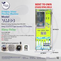 VM3G RENTAL TO OWN AQUA SHOP WATER VENDING MACHINE