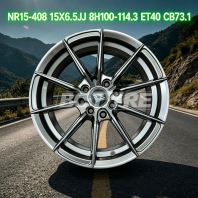 NR15-408 15X6.5JJ 8H100-114.3 ET40 CB73.1