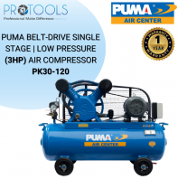 PUMA BELT-DRIVE SINGLE STAGE | LOW PRESSURE (3HP) AIR COMPRESSOR PK30-120 | *PRICE ON REQUEST*