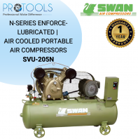 SVU-205N N-SERIES ENFORCE- LUBRICATED |  AIR COOLED PORTABLE AIR COMPRESSORS | *PRICE ON REQUEST*