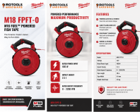 M18 FUEL™ Powered Fish Tape Base (Bare)