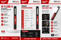 Internal Rechargeable 500 Max Lumens Flash Light