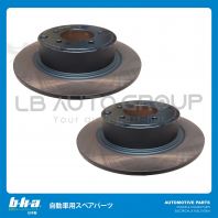 BRMI-A193-RB BRAKE DISC ROTOR REAR MITSUBISHI ASX GA2W 2WD 2.0 2010 YEAR (REAR 11"8) LANCER VIII CY4A 2.0 2007 YEAR SPORTBACK 2.4 CX5A 2008 YEAR JEEP COMPASS MK49 2.4 2006 YEAR