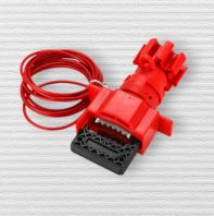VSAFEMKT | LUV04 | Universal Valve Lockout with Coated Cable | Flexible Lockout Tagout Valve Safety Device