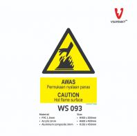 VSAFEMKT - WS 093 - AWAS Permukaan nyalaan panas