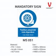 MS 051 - Pastikan penyendal roda digunakan-80