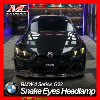 BMW 4 Series G22 Snake Eyes Headlamp with CSL Yellow DRL