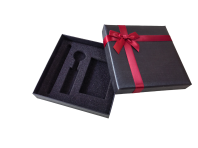 Ready-made Gift box with ribbon and sleeve