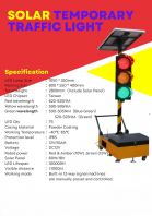 PORTABLE SOLAR TEMPORARY TRAFFIC LIGHT