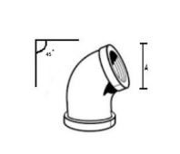 4 INCH SALT GLAZED BEND 45° PIPE (SIRIM APPROVED) 4 INCH SALT GLAZED BEND 45° PIPE (SIRIM APPROVED)