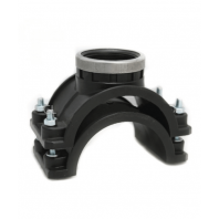75MM X 3/4" HDPE CLAMP SADDLE C/W CAP