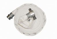 2 1/2" X 30M PN13 FIRELINE TYPE 1 WHITE CANVAS HOSE C/W INSTANT COUPLING
