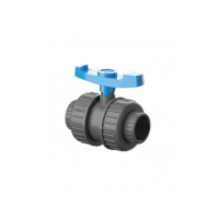 2" PVC DOUBLE UNION BALL VALVE (THREADED END)