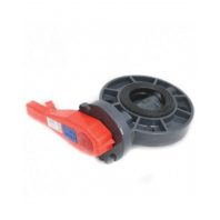 4'' PVC BUTTERFLY VALVE C/W LEVER HANDLE