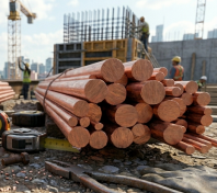 CHROME COPPER ROD 38MM