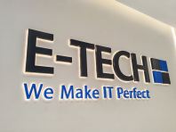 3D Reception Counter Signage Malaysia | Indoor Backlit Wall Decor Company Logo Signboard | Manufacturer Supplier Installer | Shah Alam Klang Valley