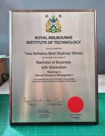 Certificate Plaque Malaysia | Wooden Plaque Stand with Stainless Steel Plate Trophy Award | Klang Valley KL