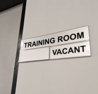 Office Door Sign Malaysia | In Use Vacant Slot In Acrylic Signage | Manufacturer Installer | Shah Alam Klang Valley KL