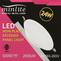 MINLITE 24W SUPER BRIGHT LED RECEESED DOWNLIGHT