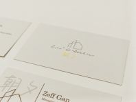 Hot Stamping Gold Name Card