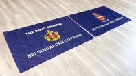 Mesh Fabric Flag with 2in Pocket & 4 Tails
