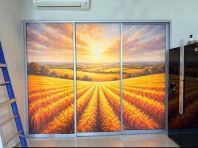 Landscape Sticker on Sliding Door