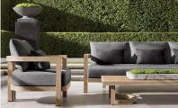FSFR Series Outdoor Teak Wood Sofa Coffee Table Lounger Furniture Set FSFR Series Outdoor Teak Wood Sofa Coffee Table Lounger Furniture Set