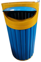 Slatted Metal Outdoor Litter Bin   MOB-2506PC-G