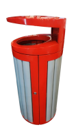 Covered Outdoor Litter Bin - MOB-2505PC-HAT