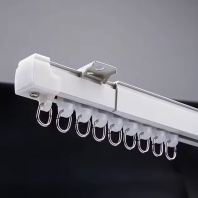Ceiling and Wall Mount Adjustable Curtain Rail Track, Telescopic Track, Flexible curtain track