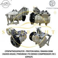 CPSPWTND10PA17CR - PROTON WIRA / ISWARA SS96 ( 61000-20140 / PW539332 ) TO DENSO COMPRESSOR ( RC ) 10PA17C