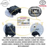 TOYOTA ALPHARD '15 GGH30 / VELLFIRE '15 GGH20 / AGH20 / AGH30 / LS460 '08 / RAV4 / LAND CRUISER VDJ200L DENSO SERVO MOTOR ( ORG ) 063800-2690 / 063800-2770 / 063600-9880 ( 5 PIN ) REAR WITH BRACKET