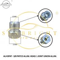 ALH3PAT - 3/8 PATCO ALUM. HEAD / JOINT UNION ALUM.