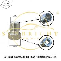 ALH3134 - 3/8 R134 ALUM. HEAD / JOINT UNION ALUM.