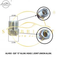        ALH5O - 5/8 " O" ALUM. HEAD / JOINT UNION ALUM.