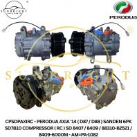 CPSDPAXIRC - PERODUA AXIA '14 ( D87 / D88 ) SANDEN 6PK SD7B10 COMPRESSOR ( RC ) SD 8407 / 8409 / 88310-BZ521 / 8409-6000M - AM=PA-1082