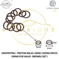 ORIVPATPWJ - PROTON WAJA / GEN2 / EXORA PATCO ORING FOR VALVE - BROWN ( SET )