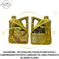OIL134SO84L - HFC R134a PAG ( POLYALKYLENE GLYCOL ) COMPRESSORS SYNTHETIC LUBRICANT OIL ( SEIKI ) PRODUCTS OF JAPAN ( 4 LITRE )