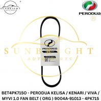 PERODUA KELISA / KENARI / VIVA / MYVI 1.0 FAN BELT ( ORG ) 9004A-91013 - 4PK715