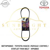 TOYOTA HIACE ( RZH112 ) CEFIRO / STATLET FAN BELT - 4PK860