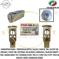 VANDPMY0260 - PERODUA MYVI / ALZA / HIACE '06 / ALTIS '08 ZZE142 / VIOS '08 / ESTIMA '03 ACR30 / INNOVA / SUZUKI SWIFT '06 / GRAN MAX '07 / HONDA CIVIC '04 1.7 / CRV '03 / CITY '09 CG VALVE ( ORG ) DI261411-0260