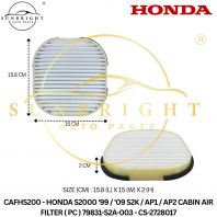 HONDA S2000 '99 / '09 S2K / AP1 / AP2 CABIN AIR FILTER ( PC ) 79831-S2A-003 - CS-2728017
