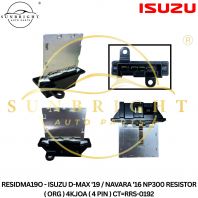 RESIDMA19O - ISUZU D-MAX '19 / NAVARA '16 NP300 RESISTOR ( ORG ) 4KJOA ( 4 PIN ) CT=RRS-0192
