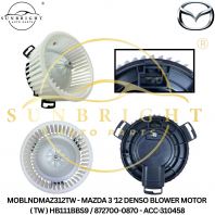 MOBLNDMAZ312TW - MAZDA 3 '12 DENSO BLOWER MOTOR ( TW ) HB111BBS9 / 872700-0870 - ACC-310458