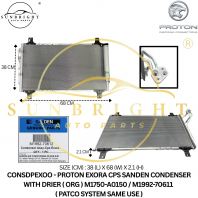CONSDPEXOO - PROTON EXORA CPS SANDEN CONDENSER WITH DRIER ( ORG ) M1750-A0150 / M1992-70611 ( PATCO SYSTEM SAME USE )