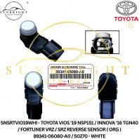 SNSRTVIO19WHI - TOYOTA VIOS '19 NSP151 / INNOVA '16 TGN40 / FORTUNER VRZ / SRZ REVERSE SENSOR ( ORG ) 89341-06080-A0 / 50270 - WHITE