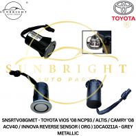 SNSRTV08GMET - TOYOTA VIOS '08 NCP93 / ALTIS / CAMRY '08 ACV40 / INNOVA REVERSE SENSOR ( ORG ) 10CA0211A - GREY METALLIC